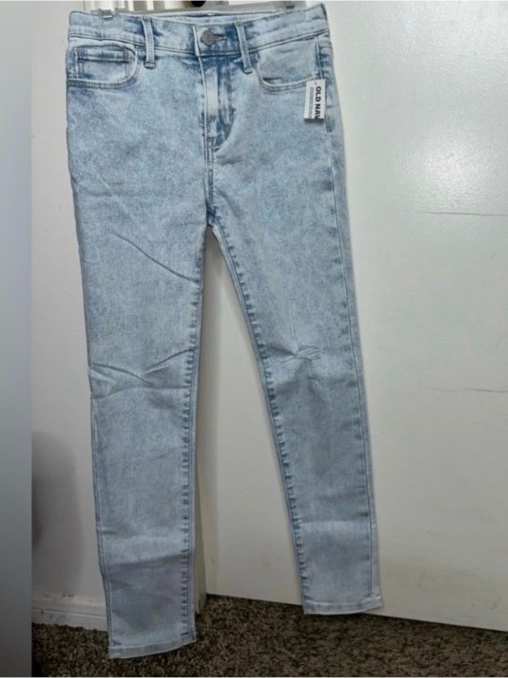 BNWT High Waisted Acid Wash Skiny Jeans Size Girls 10